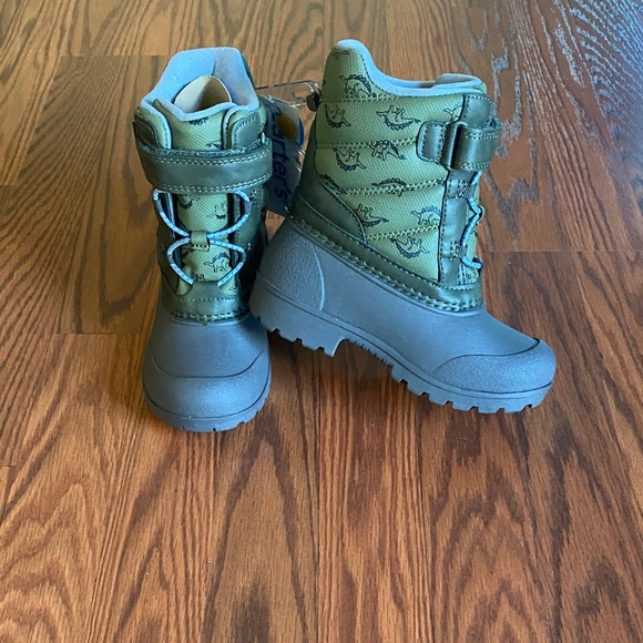 Carter's Green and Gray Kids Rain & Snow Boots - Picture 1 of 5